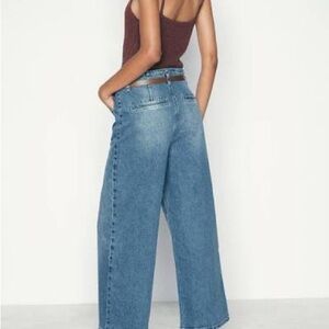 Zara Denim Flare Jeans in Blue